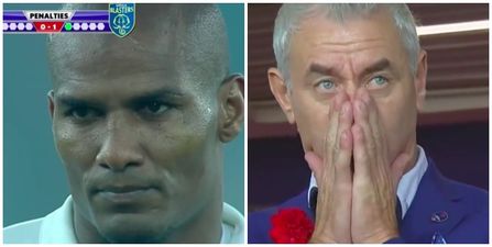 Watch as Florent Malouda and Ian Rush star in one of the great penalty misses of all time