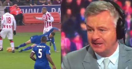 Watch Charlie Nicholas’ laughable explanation as to why Jamie Vardy shouldn’t have seen red