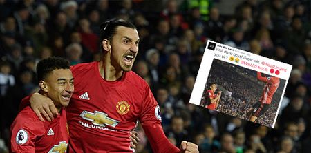 Zlatan Ibrahimovic utterly terrifies Jesse Lingard during goal celebration