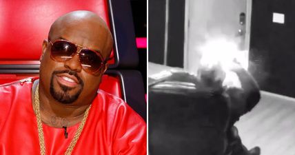 Dramatic CCTV footage appears to show CeeLo Green collapse as ‘Samsung phone explodes’ by his ear