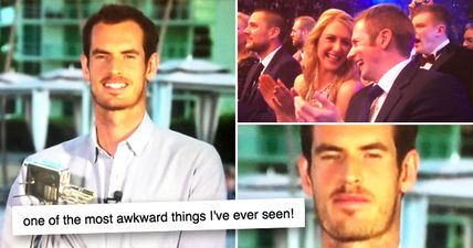 WATCH: Andy Murray makes the nation cringe with the most awkward moment of 2016