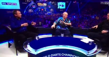 Phil Taylor doesn’t like question on Sky Sports, swears on live TV and makes more enemies