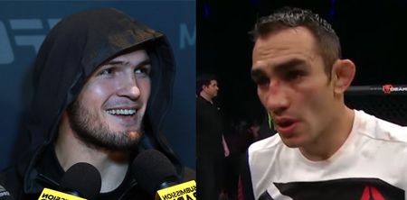 Khabib Nurmagomedov presents Tony Ferguson with a fight offer he couldn’t possibly refuse