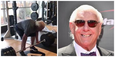 Ex-wrestler Ric Flair is still deadlifting huge weights at the age of 67