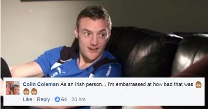 It’s official: Jamie Vardy does the worst Irish accent of all time