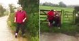 Tyson Fury tries to prove fitness with fence jump but it goes horribly wrong