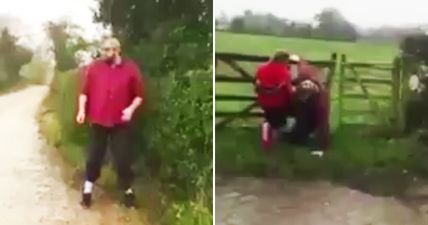 Tyson Fury tries to prove fitness with fence jump but it goes horribly wrong