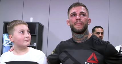 Cody Garbrandt finally broke down backstage at UFC 207 but he had a damn good reason