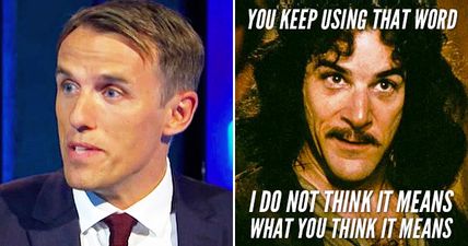 Poor Phil Neville is mocked for using a word he doesn’t seem to understand