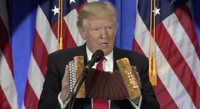 Donald Trump playing an accordion is our favourite video of the week