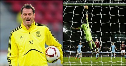 Jamie Carragher couldn’t hide his frustration as he ripped Claudio Bravo a new one