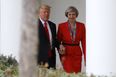 Bizarre explanation emerges for why Donald Trump and Theresa May were seen holding hands