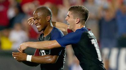 Hours after Donald Trump’s immigration crackdown, a former child refugee starts for the USA’s football team