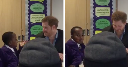 Prince Harry tried the old ‘tap on the shoulder’ trick on a kid but he was having none of it