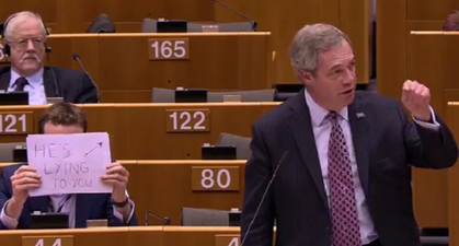 Politician that trolled Nigel Farage at the European Parliament has explained his actions