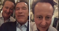 David Cameron made a cringey appearance on Arnold Schwarzenegger’s Snapchat