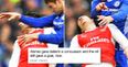 Furious Arsenal fans claim Alonso’s Chelsea opener was a red card and no goal