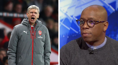 Arsenal legend Ian Wright didn’t exactly give Arsène Wenger his fullest backing on MOTD