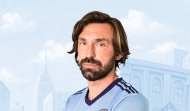 Either NYCFC’s new kit is brilliant or Andrea Pirlo can make anything look good