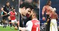 Everyone finds Theo Walcott picking a fight with Harry Maguire absolutely hilarious