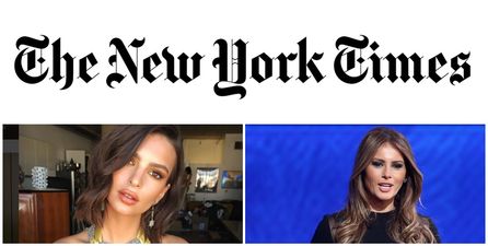 The story of Emily Ratajkowski, a New York Times reporter and Melania Trump