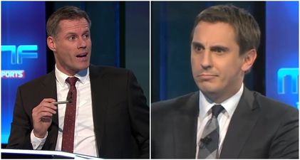 Jamie Carragher unearths incredibly embarrassing photo of Gary Neville for his birthday