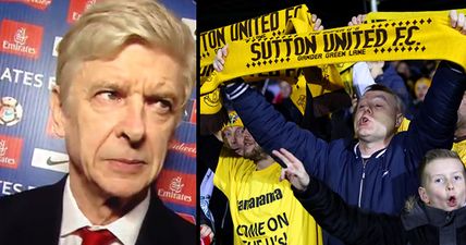 Every football fan will respect Arsene Wenger’s classy pre-match tribute to Sutton United