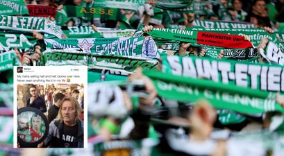 Half-and-half football merchandise reached a new nadir at St-Étienne v Man Utd