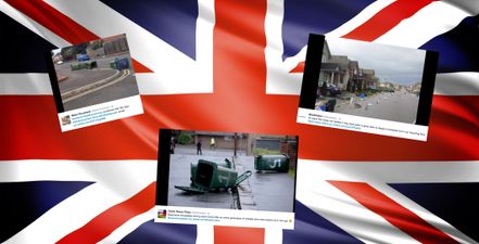 The people of Britain curse Storm Doris for turning up on bin day