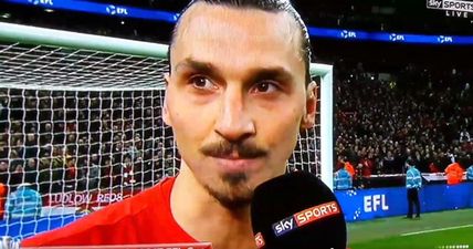 Zlatan Ibrahimovic was utterly selfless in his post-match interview