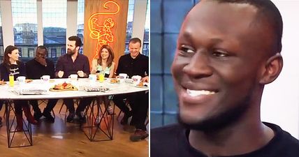 Stormzy reacts brilliantly to being asked about his footballer lookalike