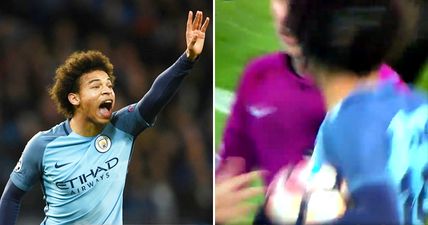 Man United fans are livid that Leroy Sane got away with fingering the referee against Huddersfield