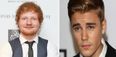 Ed Sheeran once smacked Justin Bieber in the face with a golf club