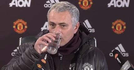 Jose Mourinho started his pre-match press conference in a very unique way