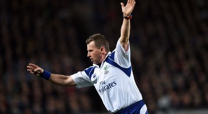 Great moment as Nigel Owens gives the ballboy a yellow card