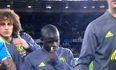 It wasn’t just his teammates dwarfing N’Golo Kante ahead of Monday’s West Ham game