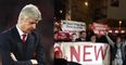 Watch Arsenal fans stage Wenger Out protest ahead of Bayern game