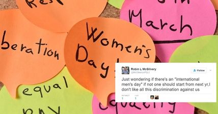 On International Women’s Day, this guy is responding to everyone asking why there’s no International Men’s Day