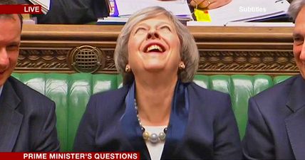 Prime Minister Theresa May’s bizarre ‘other-worldly’ laugh is freaking people out