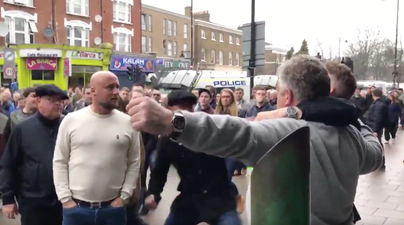 Millwall fan drops taunting Spurs supporter to the deck with one punch