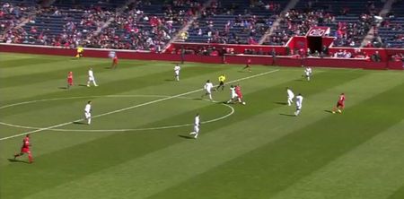 MLS referee deserves an award for not ruling this goal out for offside