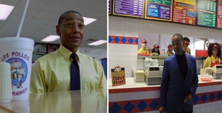 Gus Fring actually showed up at the real life version of Los Pollos Hermanos