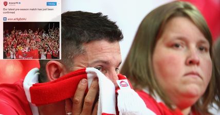 Arsenal fans can’t quite believe the timing of pre-season opponent announcement