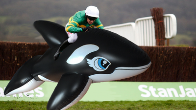 Cheltenham is far more entertaining if you replace the horses with inflatable animals