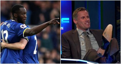 Jamie Carragher can’t resist a joke as Romelu Lukaku rejects new Everton contract