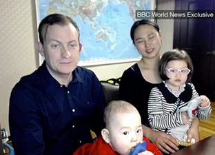 Family from hilarious interrupted BBC interview return for take two