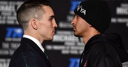 Michael Conlan looks absolutely shredded at his weigh-in ahead of professional debut