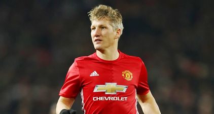 Manchester United fans pay tribute to Bastian Schweinsteiger