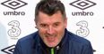 Roy Keane cracks a smile when asked if Martin O’Neill is his best friend by kids at press conference