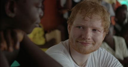 Ed Sheeran reduced to tears as he meets young girl from Liberia